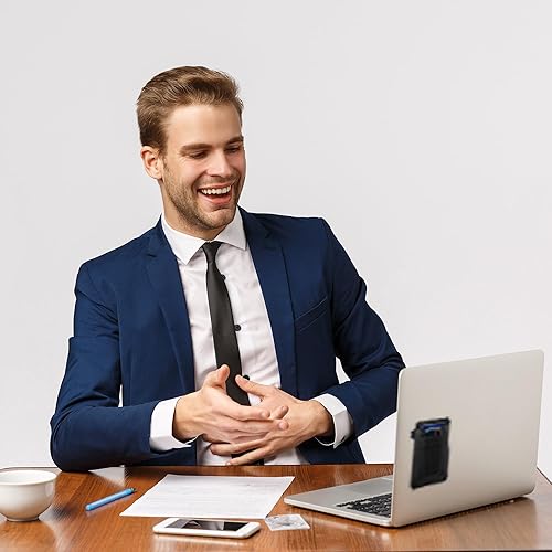 Miniatura 7 de Soporte de disco duro de 2 bolsillos para laptop, organizador de disco duro externo portátil con adhesivo reutilizable para SSD SanDisk, Samsung T7,