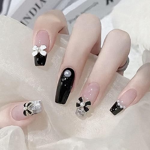 Miniatura 5 de 30 dijes de uñas 3D, 30 piezas de gemas de perlas con nudo de lazo para decoración de uñas, decoración de uñas con adornos dorados y plateados,