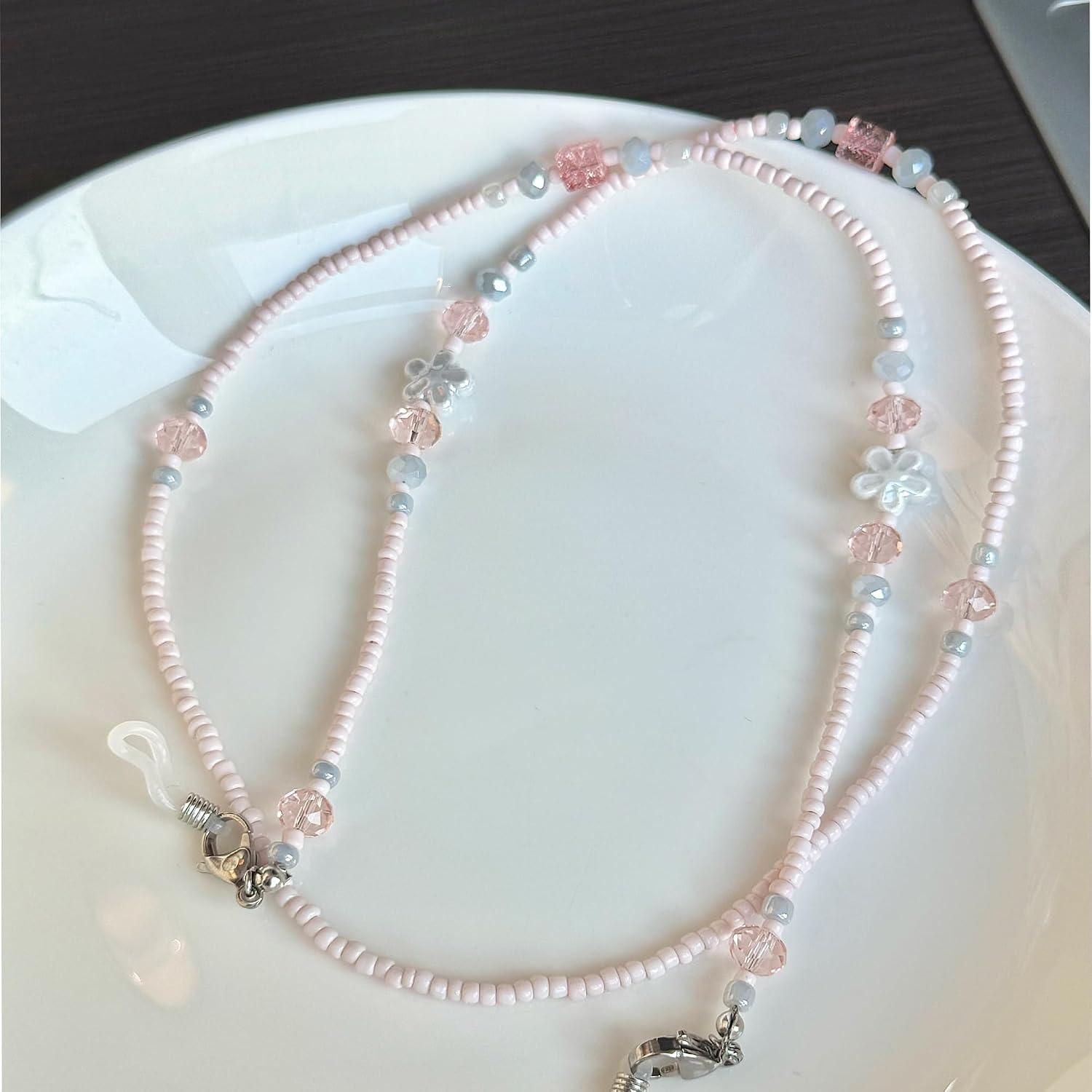 Glasses Chain for Women Stylish Beaded Eyeglass Chain Adjustable for Sunglasses, Reading Glasses Chain, & Daily Use image 4