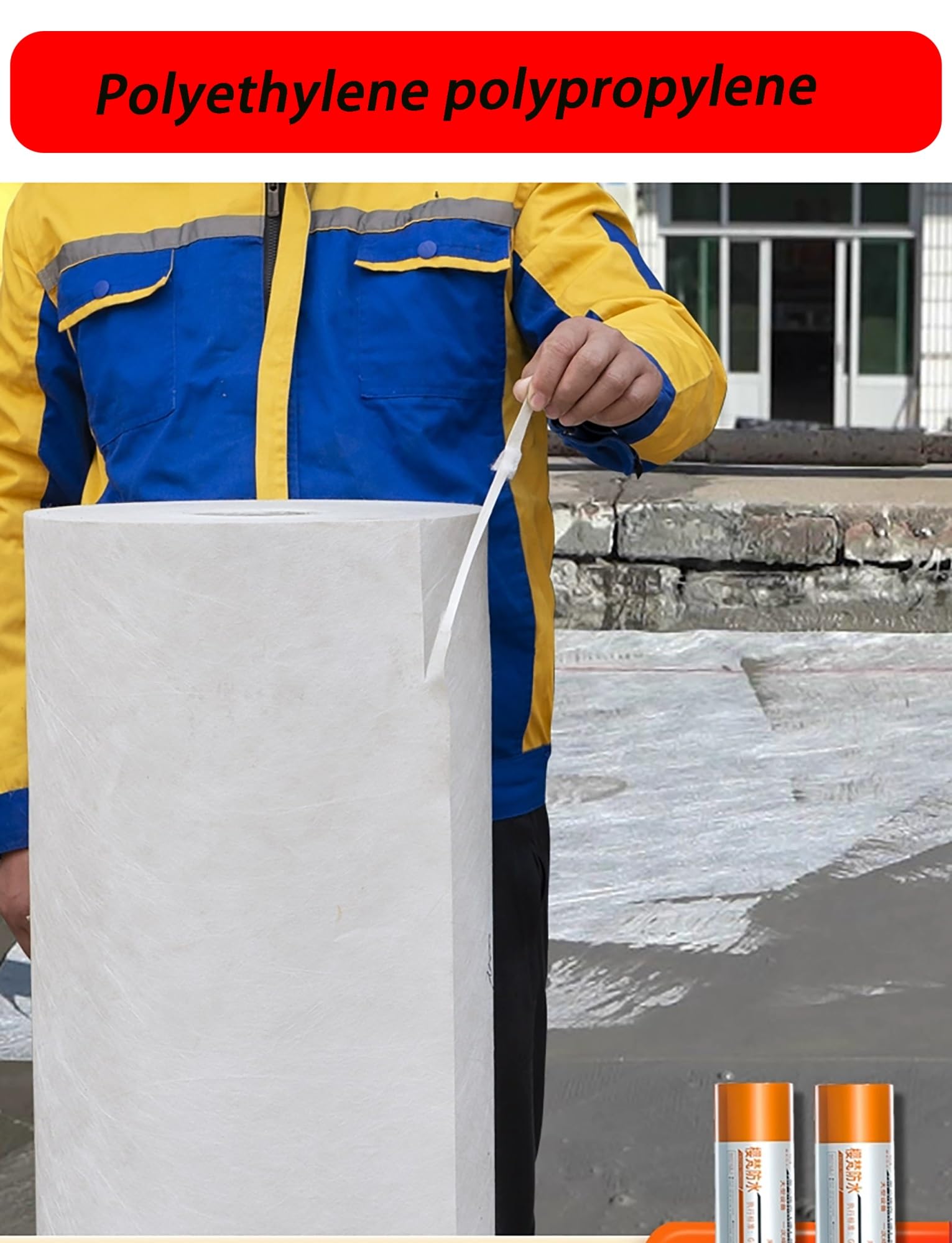 Membrana autoadhesiva impermeable para techo, baño, hormigón, cimientos y suelos, lámina selladora a prueba de fugas