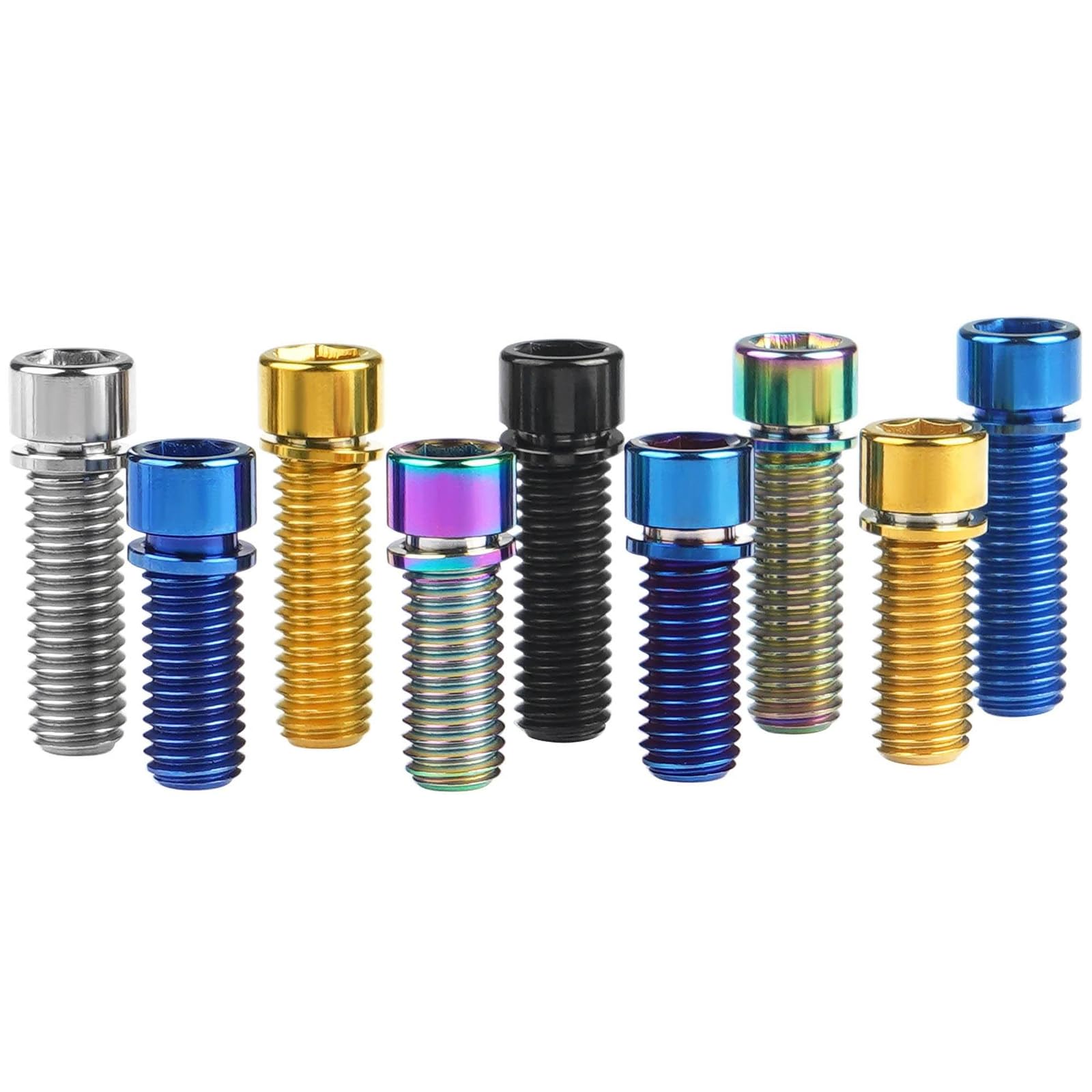 M7 M9 Viti Bullone Chiave A Brugola Testa A Esagono Incassato Acciaio Inossidabile Completamente Filettato Passo Grosso 1mm 1,25mm(M7x1.0mm 1pc,100mm - Foto 3