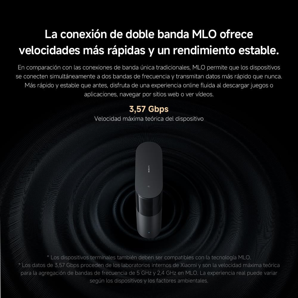 Router WiFi7 BE3600 - Puerto 2.5G, Mesh WiFi, BLE, Conexión Multi-Dispositivo con Baja Latencia