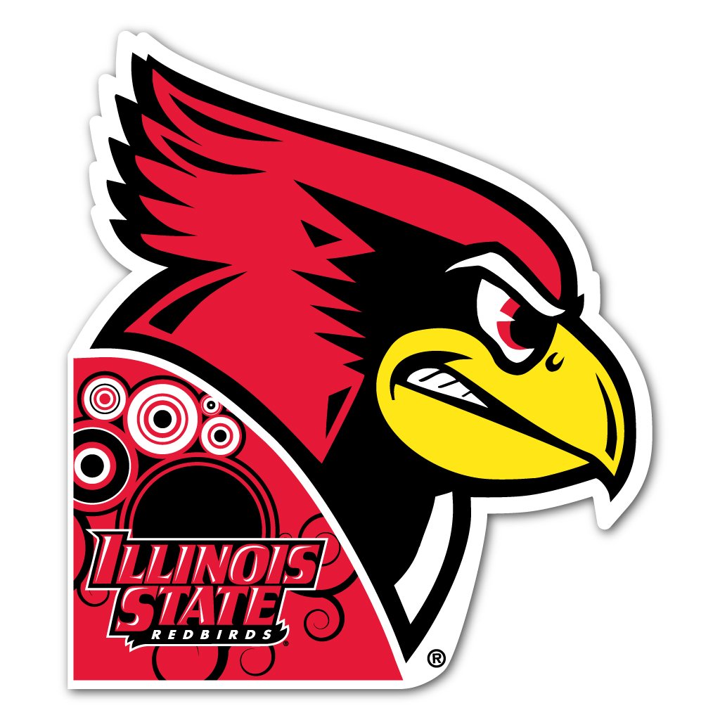 VictoryStore Outdoor Lawn Decorations: Illinois State University Shaped Corrugated Plastic Yard Sign with Stakes, Officially Licensed (Redbirds)