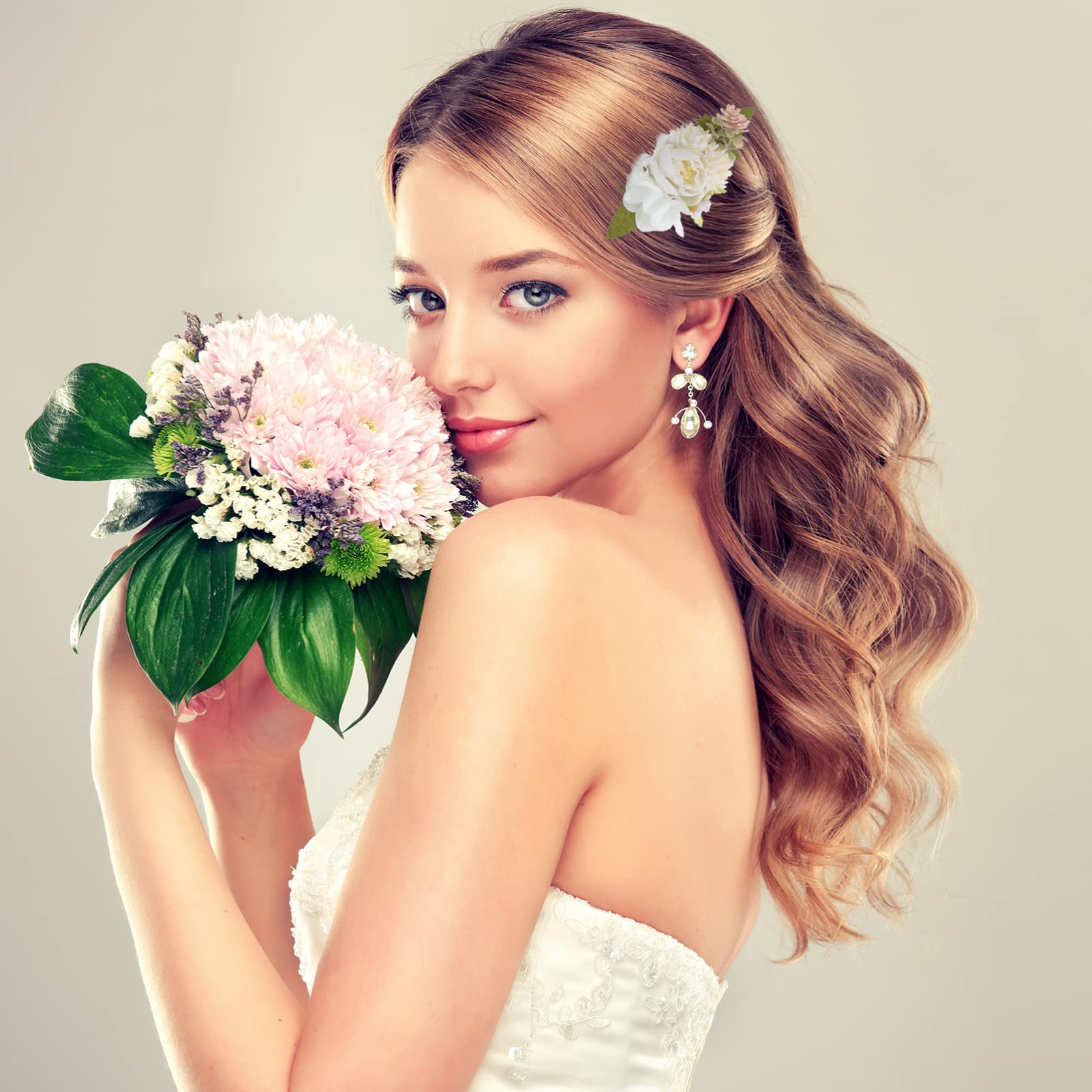 MAGICLULU 5 Set Di Pettini Per Floreali Per Sposa Pettini Per Da Sposa Per La Dei Laterali Accessori Per Da 3 Pezzi * 5