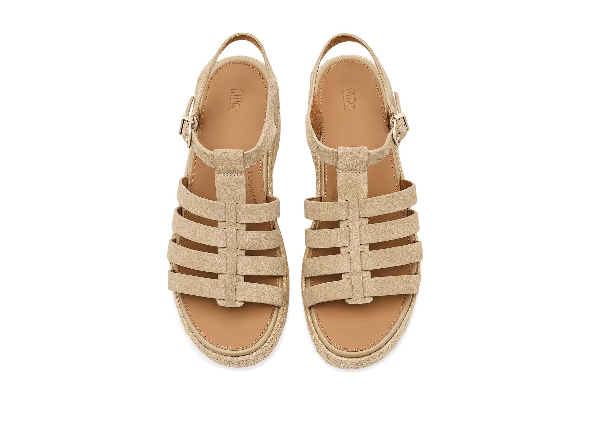 Fitflop Platfforms Espadr. Suede Fisherman Wedge Sandals Sandalias con cuñaMujer