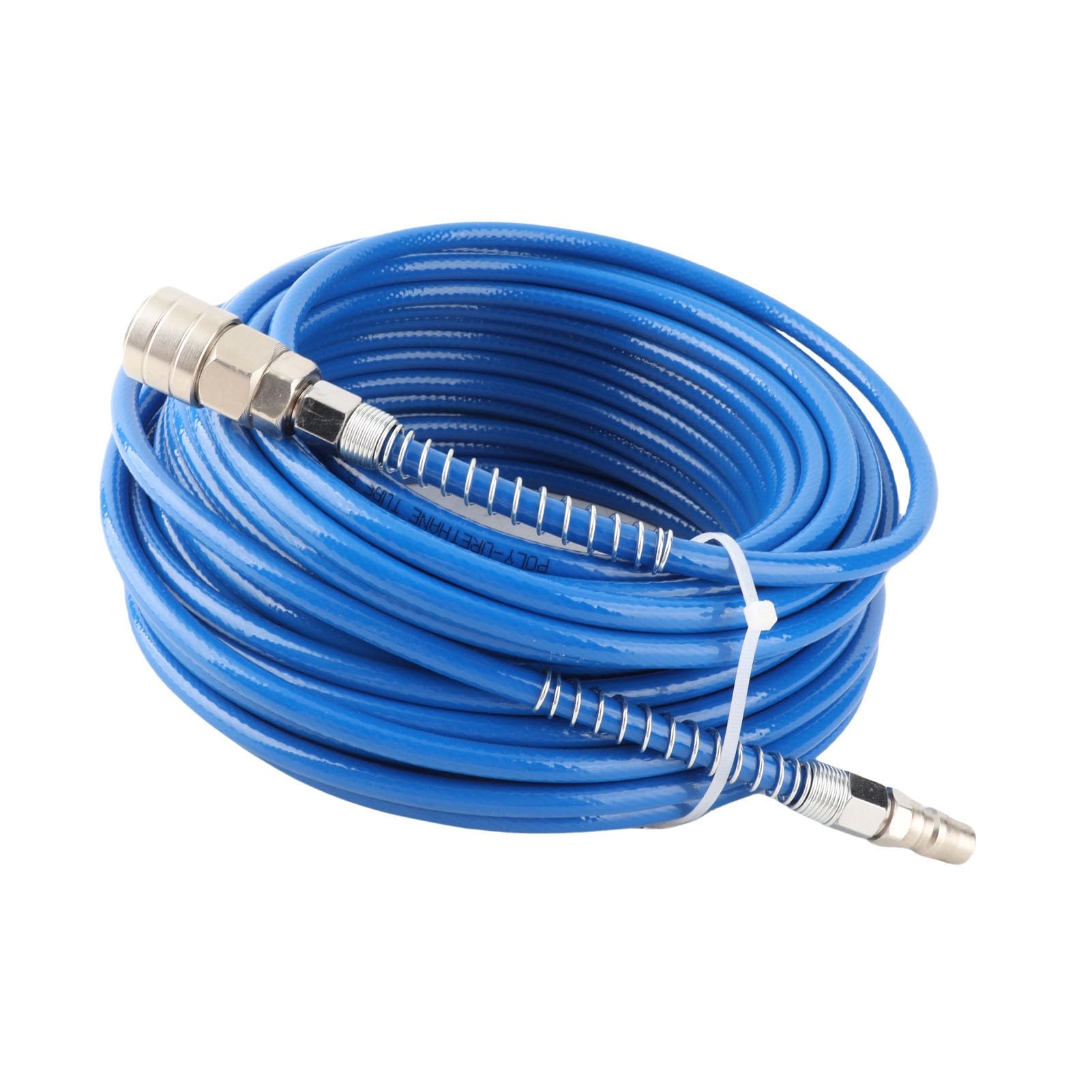 Tubo de manguera PU de alta presión del compresor de aire para reparación y construcción de automóviles [longitud de 20 m] (Azul)
