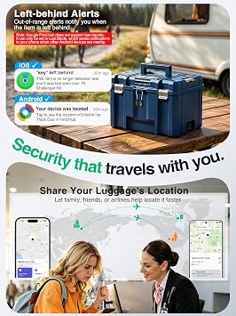 TSA Luggage Combination Lock with Apple Find My & Google Find Hub