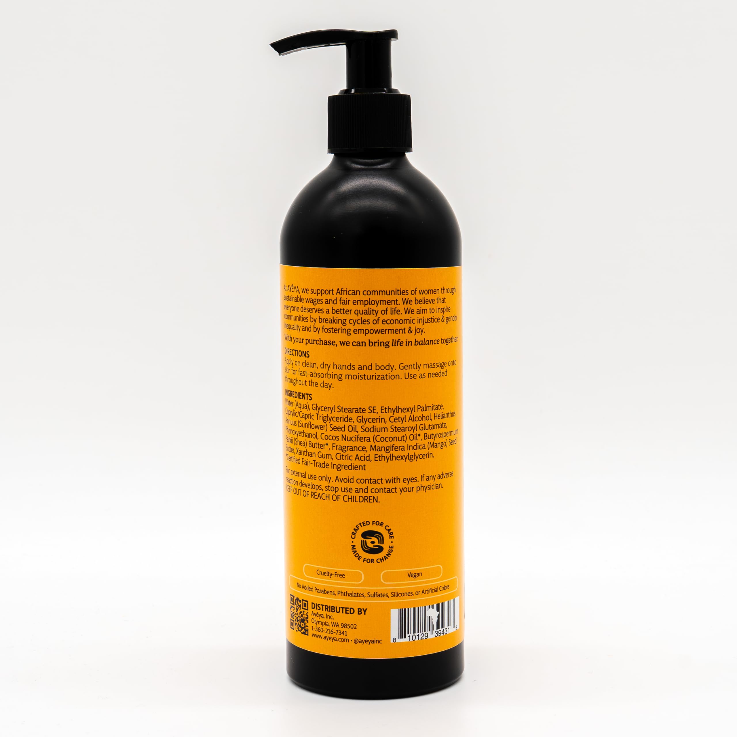 Amazon.com : AYÉYA Moisturizing Body Lotion – Vibration – Mango