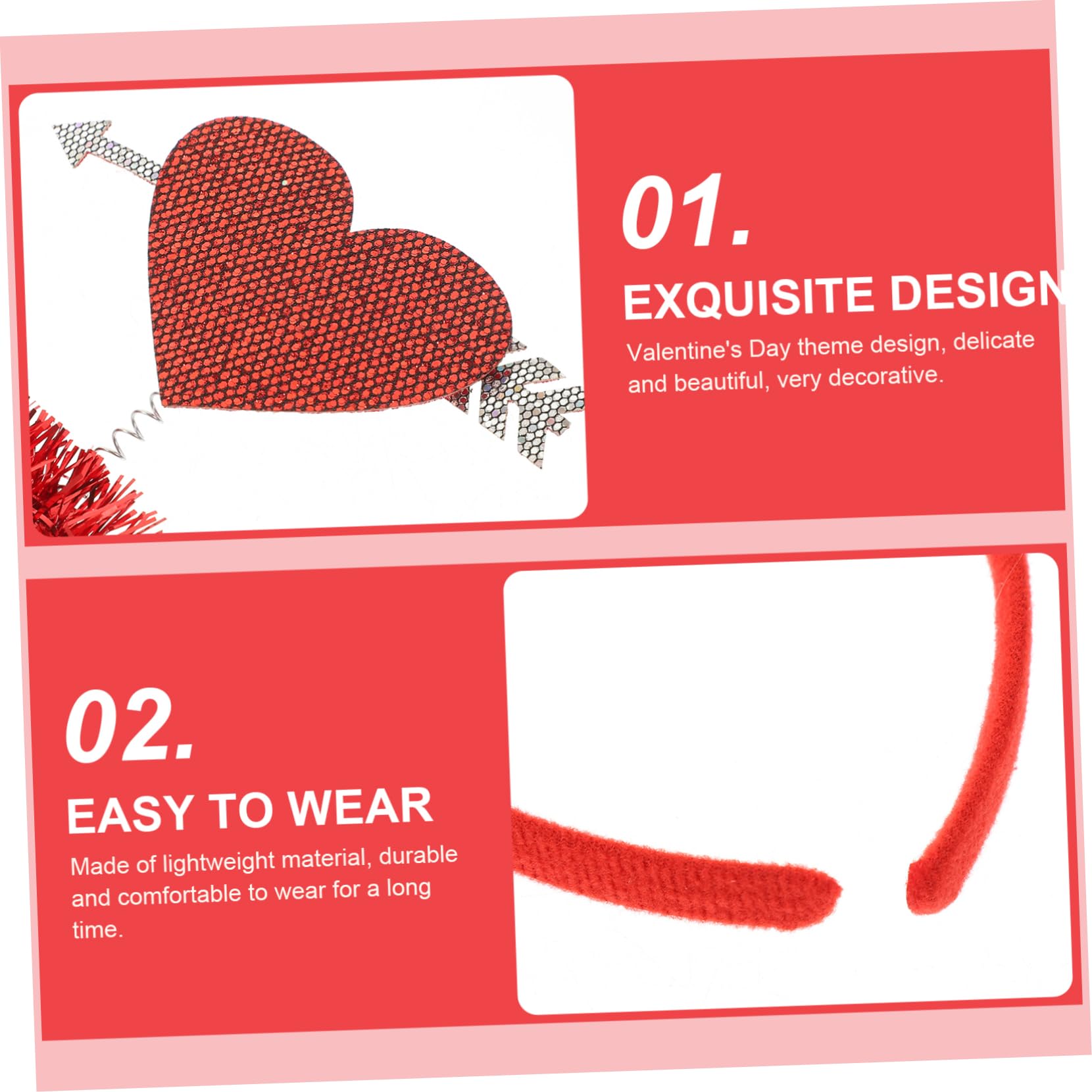 2 pezzi Cerchietti per Accessori Carini per Matrimonio e Feste Design e