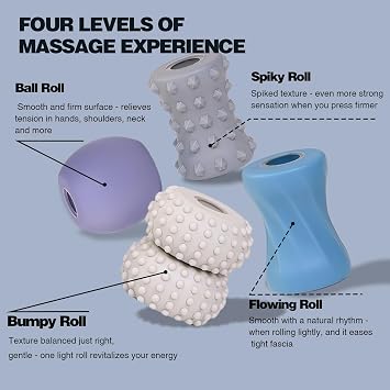 Mini Fidget Toys for Adults Teens, 2-in-1 Silent Fidget Toys Finger Roller with Anxiety Stress & Relief Functions, Stress Relief and Focus Tool for Office, Home (Style 2)