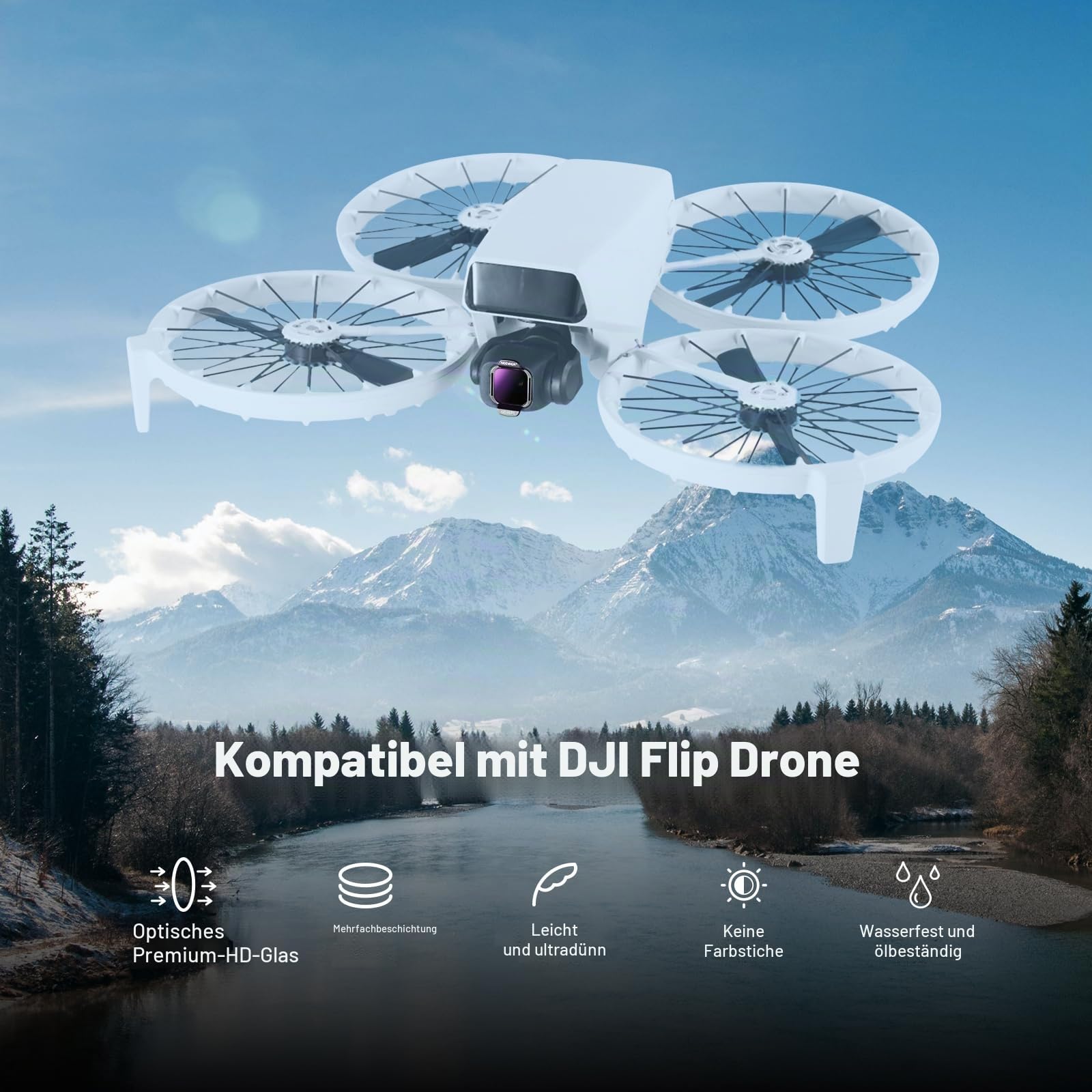 Neewer ND/PL Filter Zubehörset kompatibel mit DJI Flip/Lito X1 Drone – Bild 2
