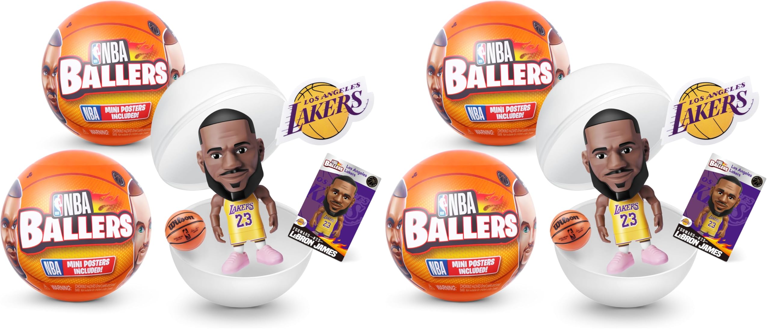 5 SURPRISE NBA Ballers (2 Capsule), Series 1 (Lot de 2)