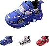 Kids' Light-Up Flashing Sneaker Athletic Running Shoes with Strap Fashionable Fun for Boys Girls Toddler Little Kid