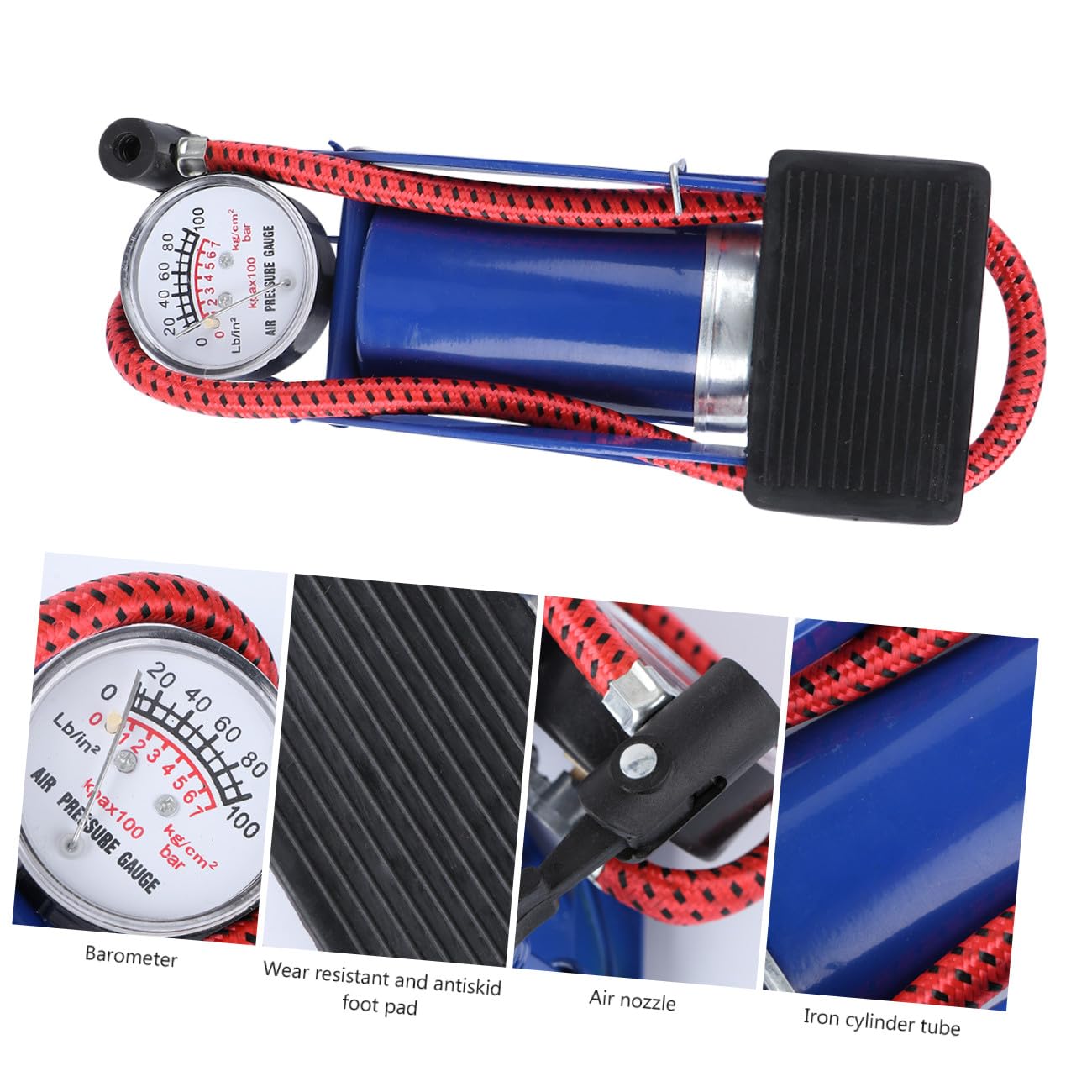 Yardwe 2 Pezzi Pompe Per Letto Gonfiabile Gonfiatore Per Pneumatici Per Bici Pompe Per Biciclette Per Pneumatici Gonfiatore Per Pneumatici Per Bicicletta Pompa Per Pneumatici Portatile