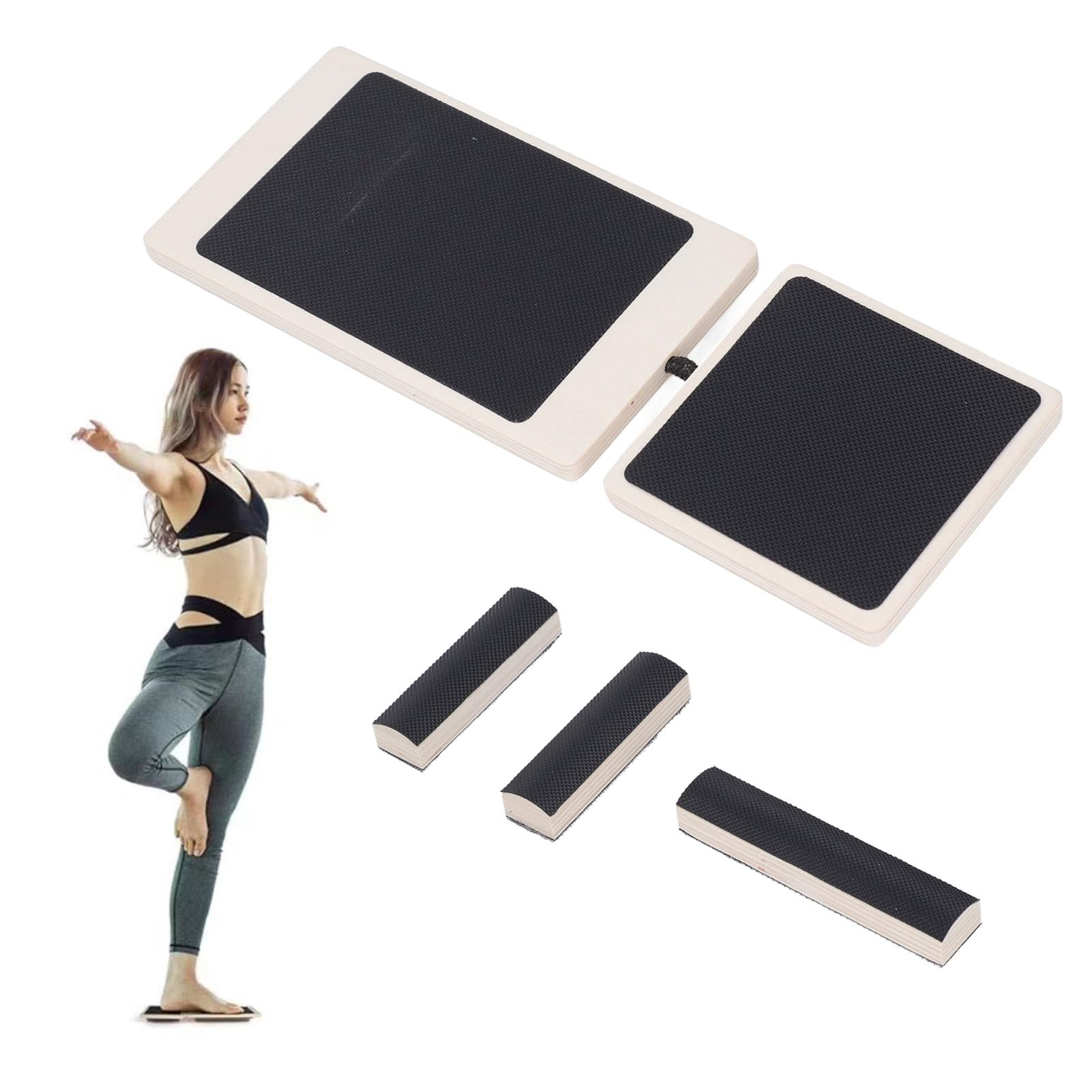 Tavola Equilibrio Twist – Disco Rotante Per Allenamento Corpo, Massaggio Piedi, Legno Antiscivolo, Multifunzionale