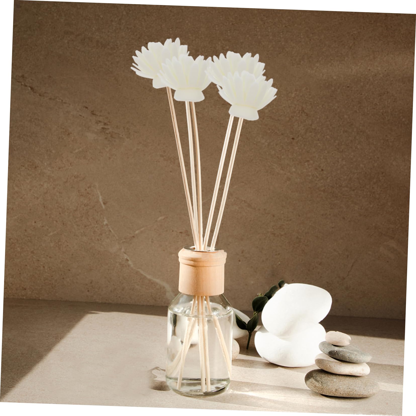 ABOOFAN 300 STK Aromatherapie-Rattan Aromaöl Diffusor Blüten Ätherischer Öle Parfums para Mujer Hortensie Natürliches Parfüm Auto Gießen Diffusorbasis Aroma-Sticks Beige Z.b.