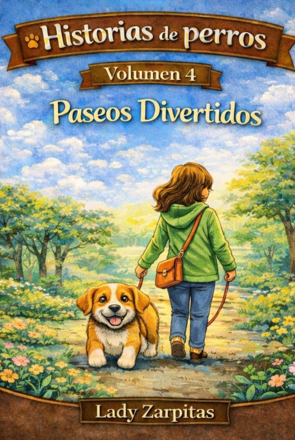 Paseos divertidos: Las aventuras de Nico - Volumen 4: Historias tiernas para niños con páginas para colorear (historias de perros)