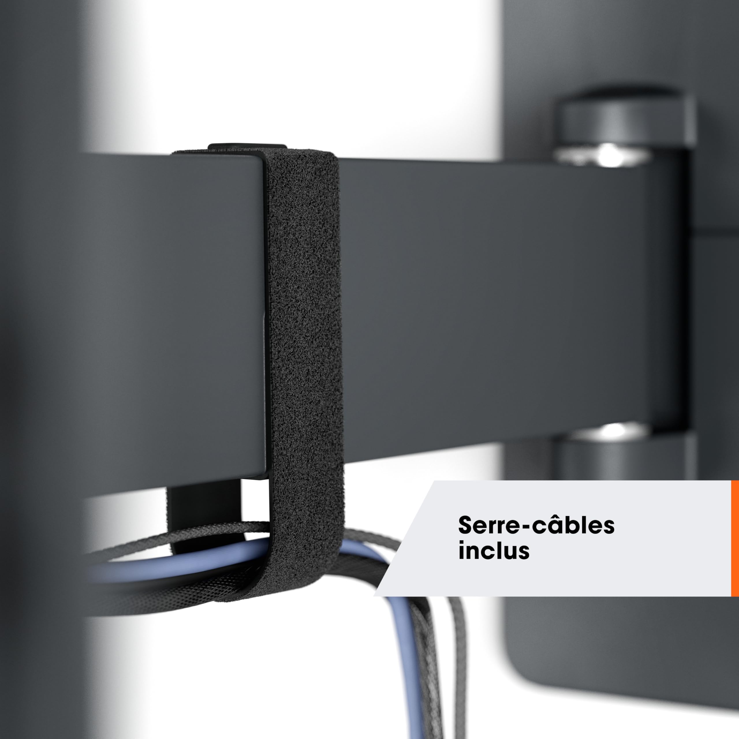 Vogel's TVM 1225 Support Mural TV orientable pour téléviseurs 19-43 Pouces, Poids Max. 15 kg, Pivotant jusqu'à 120º, Support TV Totalement orientable Max. VESA 200x200, Compatibilité Universelle | Compatibilité universelle, Bras simple, Certifié TÜV, Char
