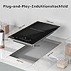 covercook 30 cm induction hob with 2 cooking zones built-in domino autonomous hob induction with plug flex zones slider touch control power sharpness 16 a 2800 w