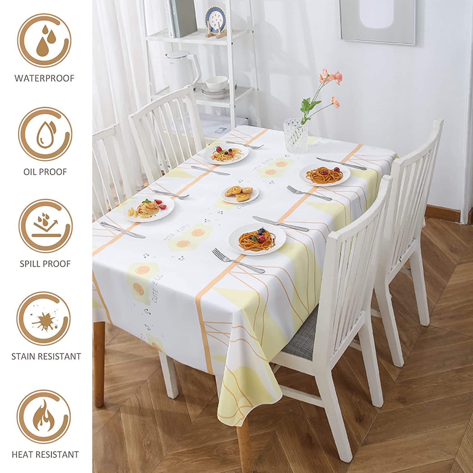 Tovaglie Usa E Getta Trasparenti - Confezione Da 20 - 180x180 Cm - Impermeabili Per Feste E Picnic - 2