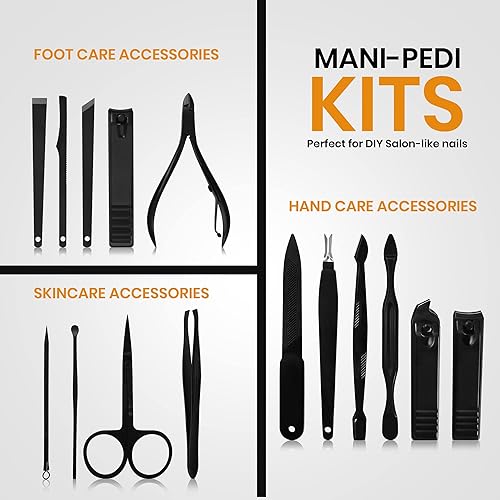 Miniatura 4 de Utopia Care Kit de manicura para mujeres y hombres, juego de manicura con cortaúñas, kit de uñas incluye cortaúñas y pies, kit de pedicura de 16