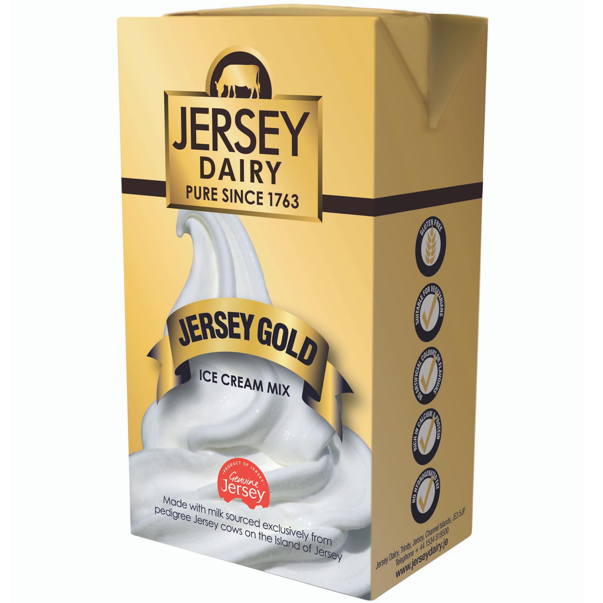 Jersey Dairy Genuine Jersey Gold Ice Cream Mix 1L (Pack of 12)