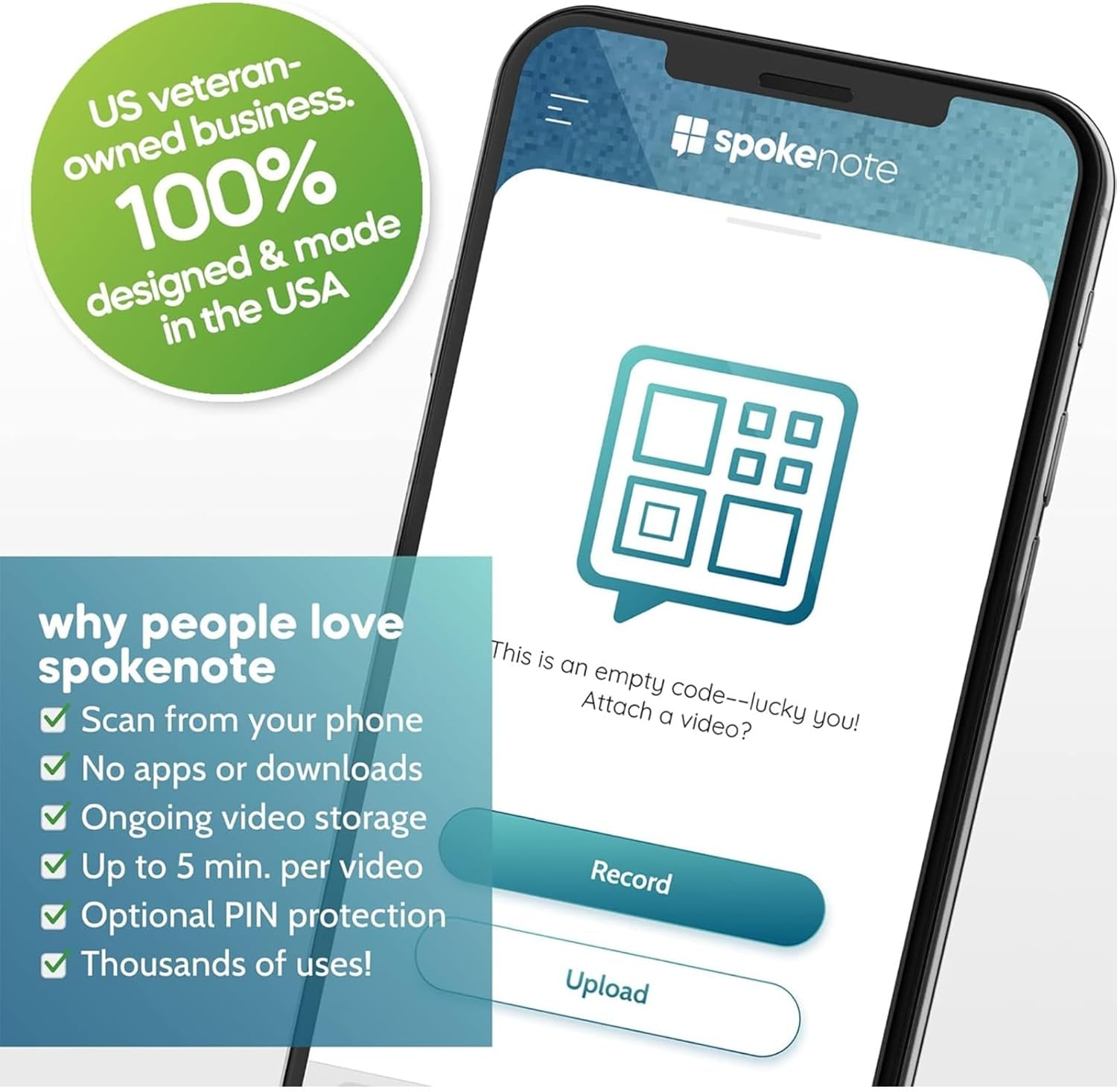 Personalized Video Recording QR Code Stickers & Birthday Card Bundle - Add Custom Videos to Gifts and Send Unique Birthday Wishes - 30 Video Messages & 100 Assorted Cards with Envelopes