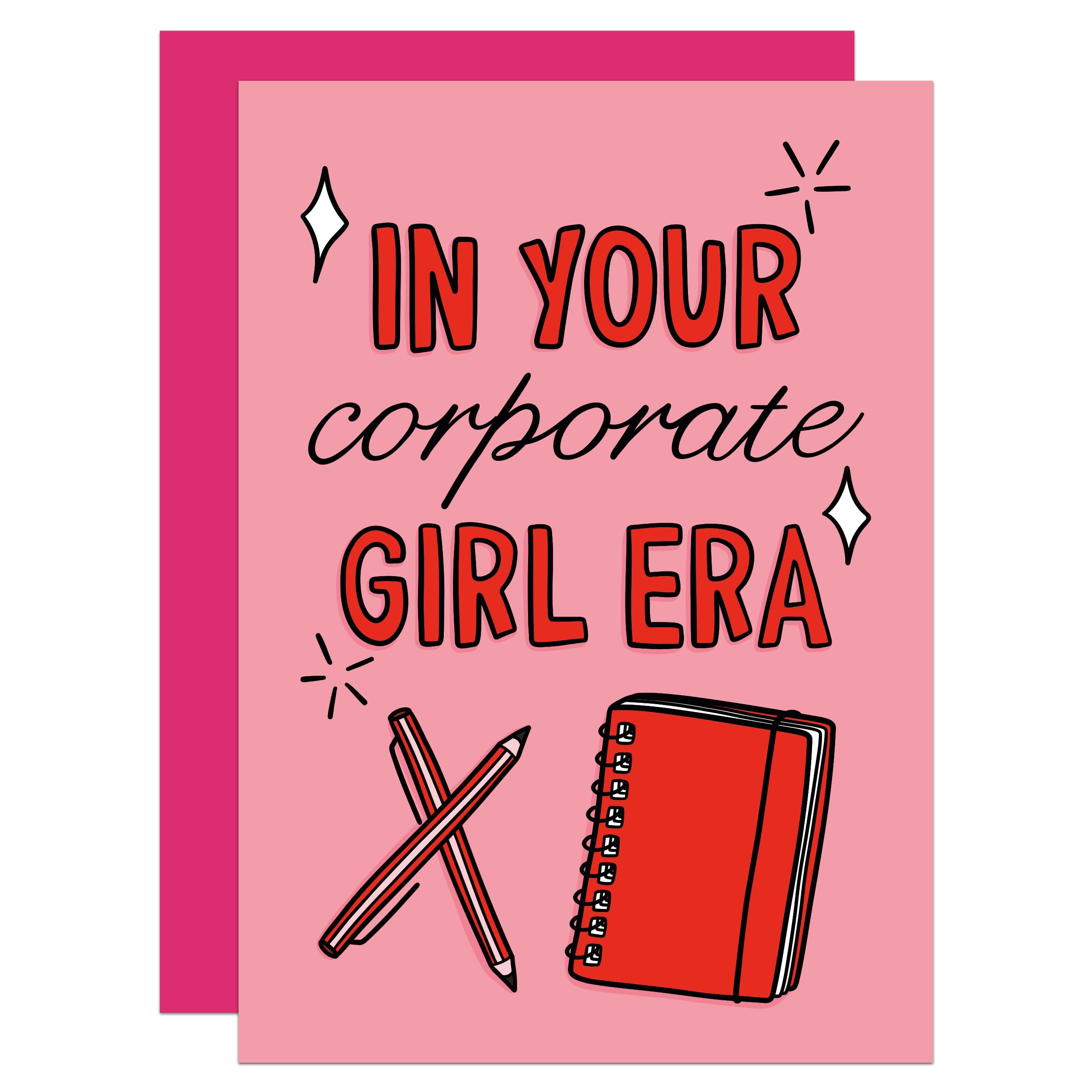 Corporate Girl Era Card, Cute, New Job, Congratulations, Well Done, Funny, For Her