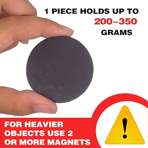 Miniatura 2 de Puntos magnéticos redondos grandes con respaldo adhesivo para manualidades, escuela, oficina, hogar, círculo flexible, punto magnético grande con