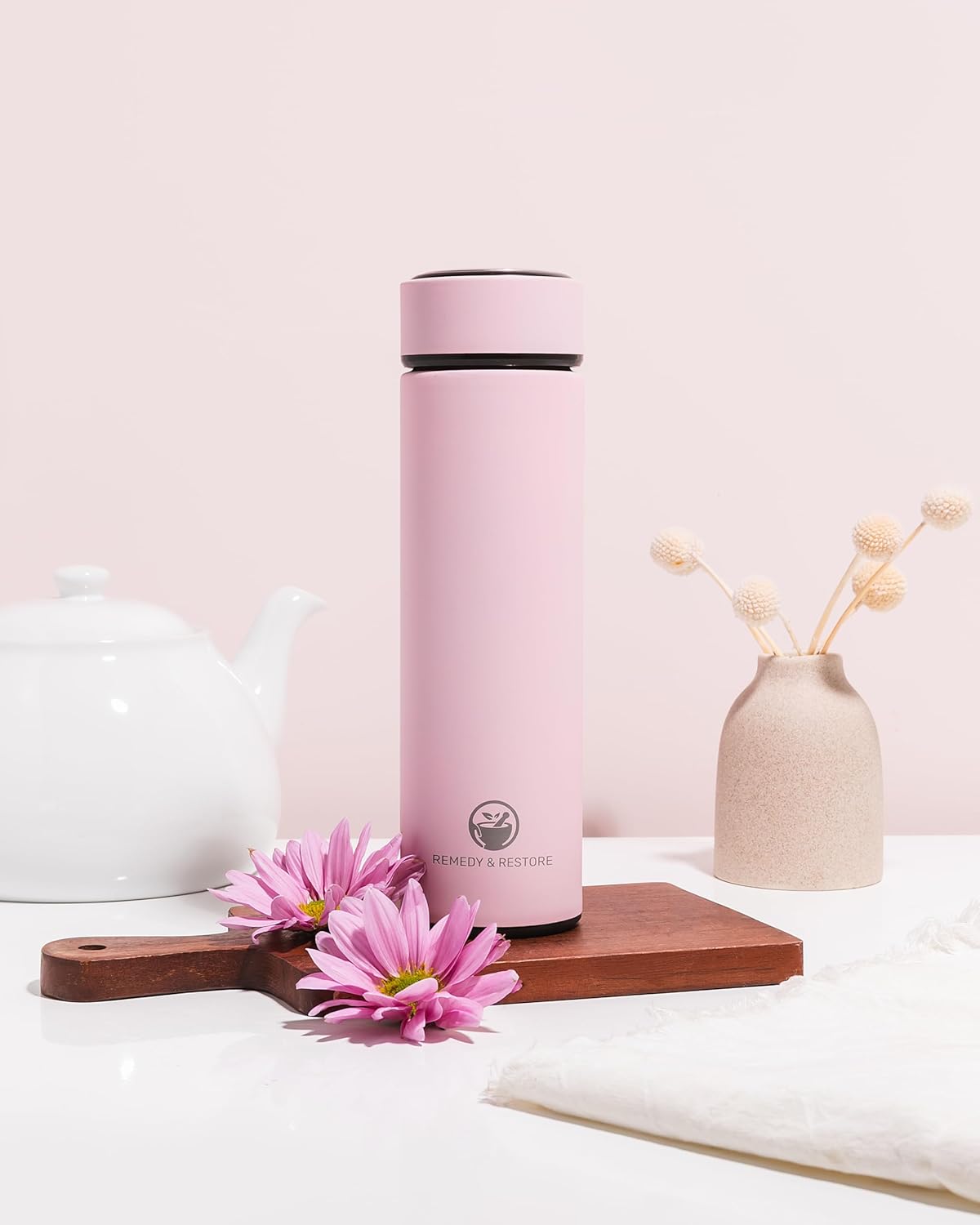 RR Pink Tea Bottle with Infuser – Brew Beautifully, Sip Stylishly - Image 3