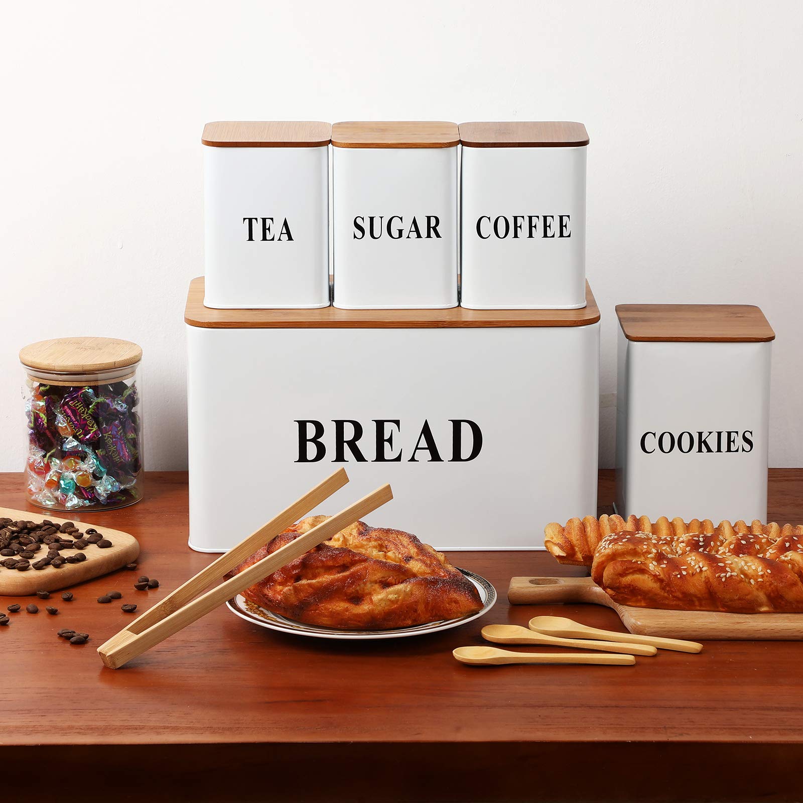 Metal Bread Box Bin Storage C...B08CB4K122