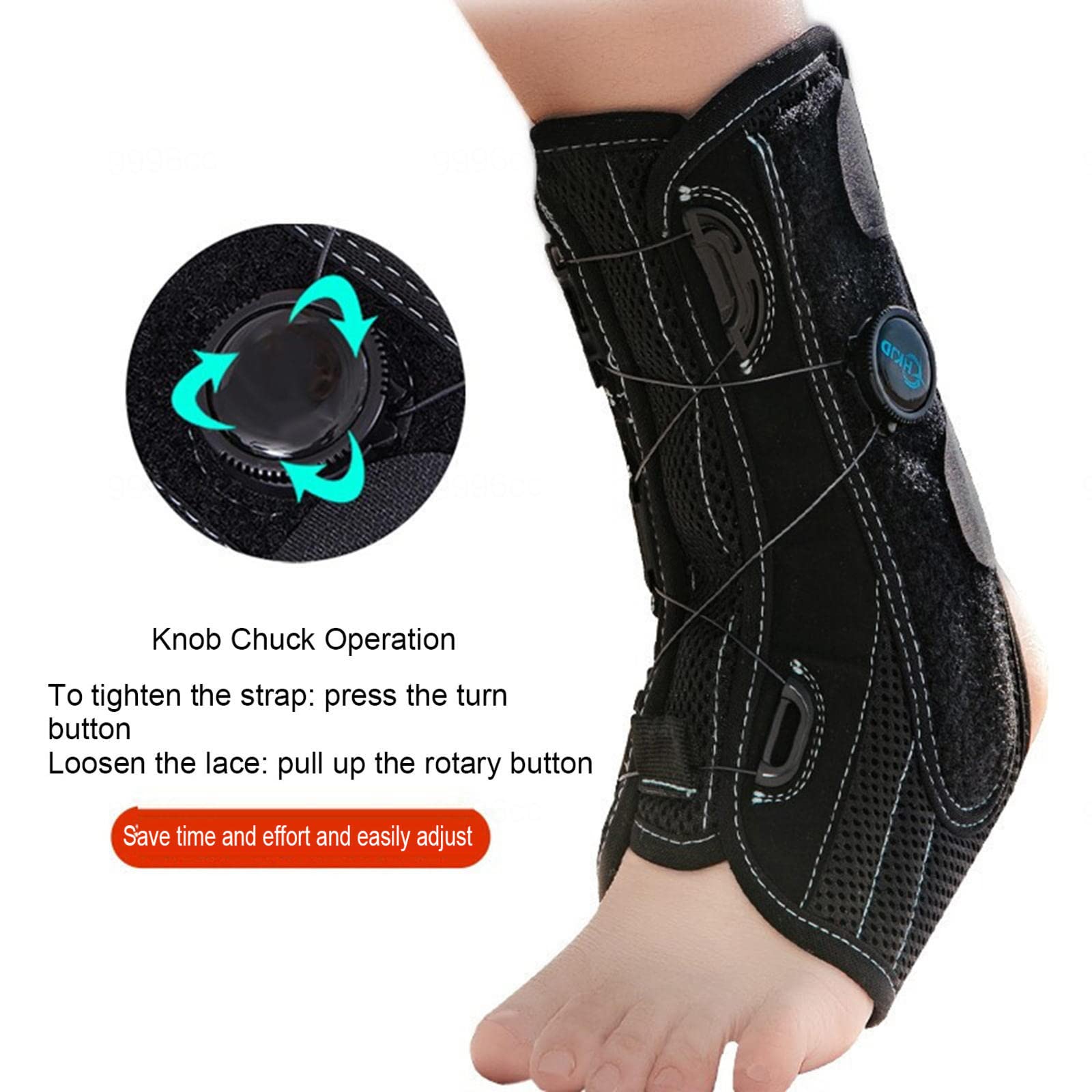 Tutore per Caviglia con stabilizzatori Laterali per Uomini e Donne per Pallacanestro, Calcio, Hockey, pallavolo, Calcio e Baseball,LeftS