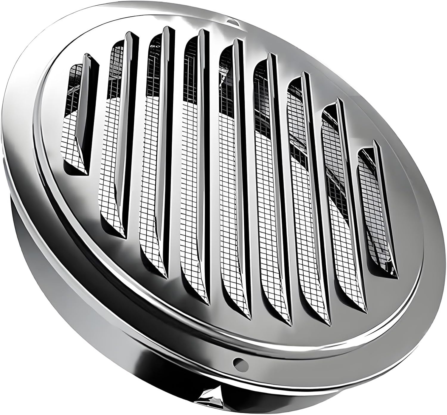 3" Round Soffit Air Vent Covers Dryer Vent Cover Outside Heavy Duty Thickened Soffit Vents Cover with Built-in Fine Mesh for HVAC Ventilation (7.5"/7.9"/9.8"/11.8")(201 Stainless Steel,9.8in/250mm)