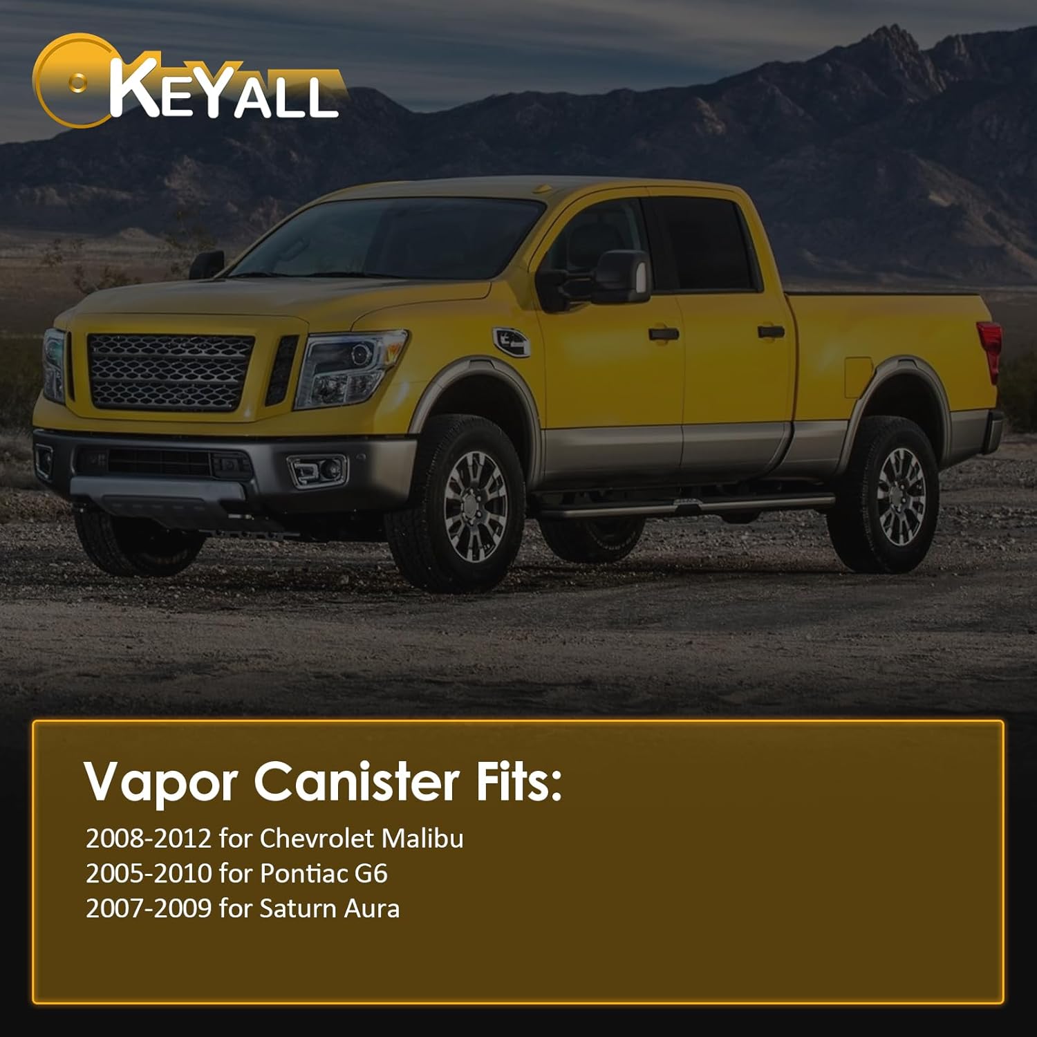 Vapor Canister Replace OE 0376010, CP1330,CP3190 Compatible With 2008-2012 for Chevrolet Malibu;2005-2010 for Pontiac G6;2007-2009 for Saturn Aura - evap canister