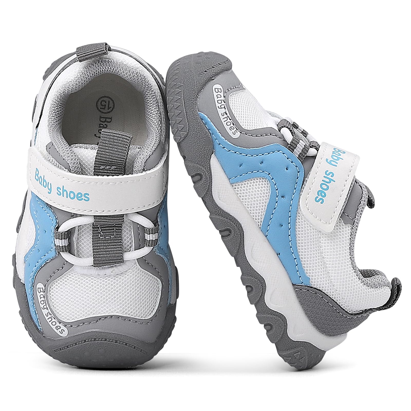 LACOFIA Scarpe Primi Passi Bambina Scarpe Neonato Sneakers Bimbo con Morbide Suola Gomma Antiscivolo