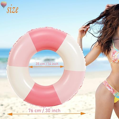 Miniatura 2 de Tubos de piscina, 2 flotadores inflables de piscina para adultos, flotadores de piscina inflables, balsa de piscina, fiesta, agua, verano, playa,