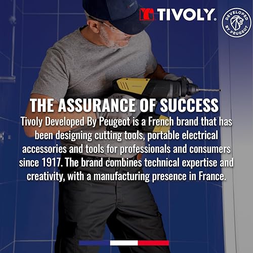 Miniatura 4 de TIVOLY - Juego de brocas metálicas de alto rendimiento - Perforación especial para acero inoxidable y aceros resistentes - 10 taladros de cobalto