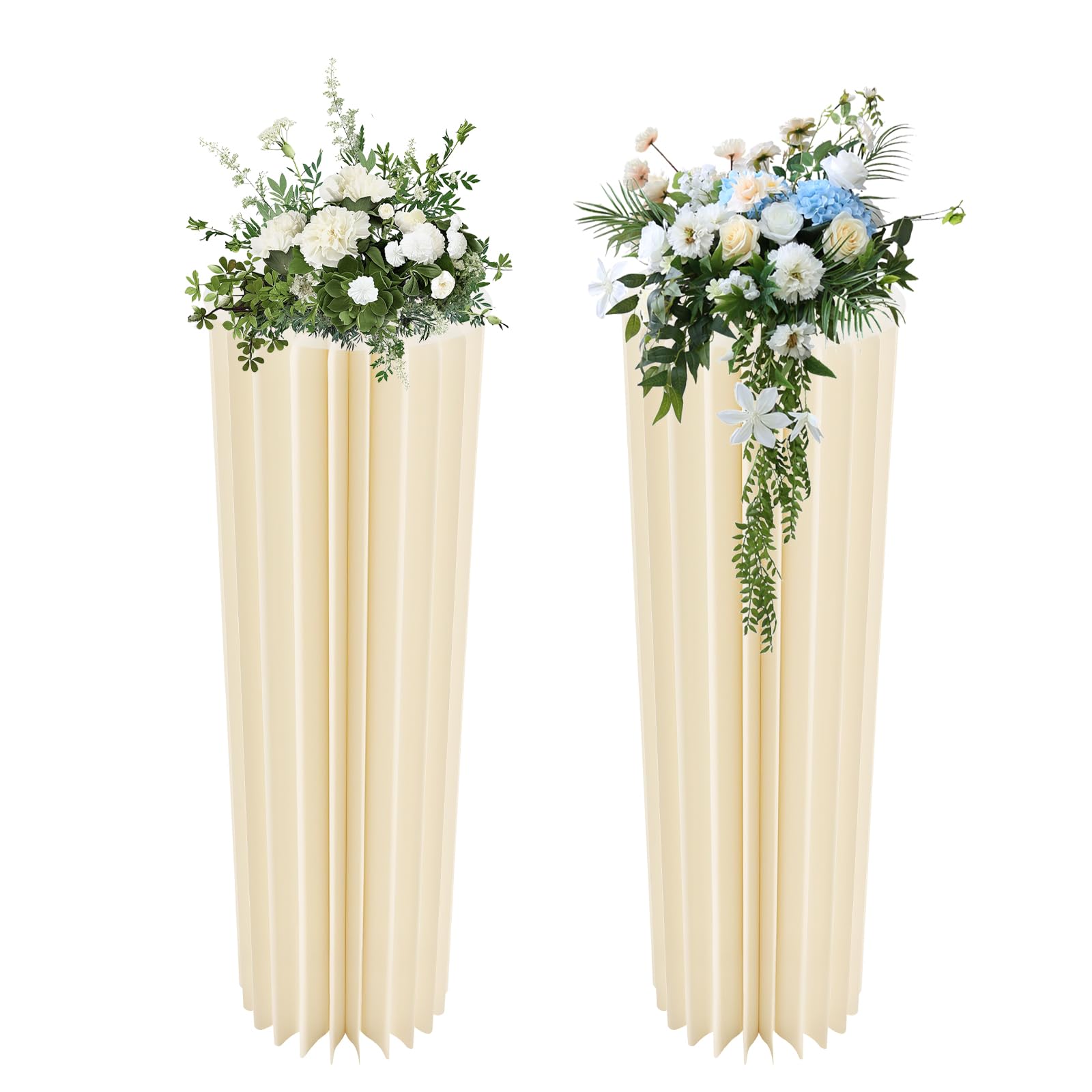 Vase pliable en carton blanc : solution déco de table sans casse