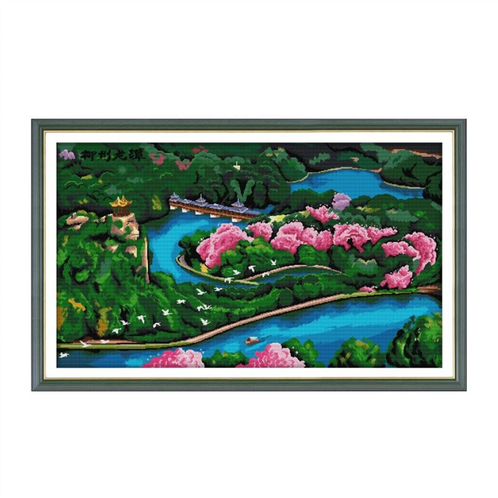 Kit Point de Croix Longtan Park 14ct toile de broderie fine