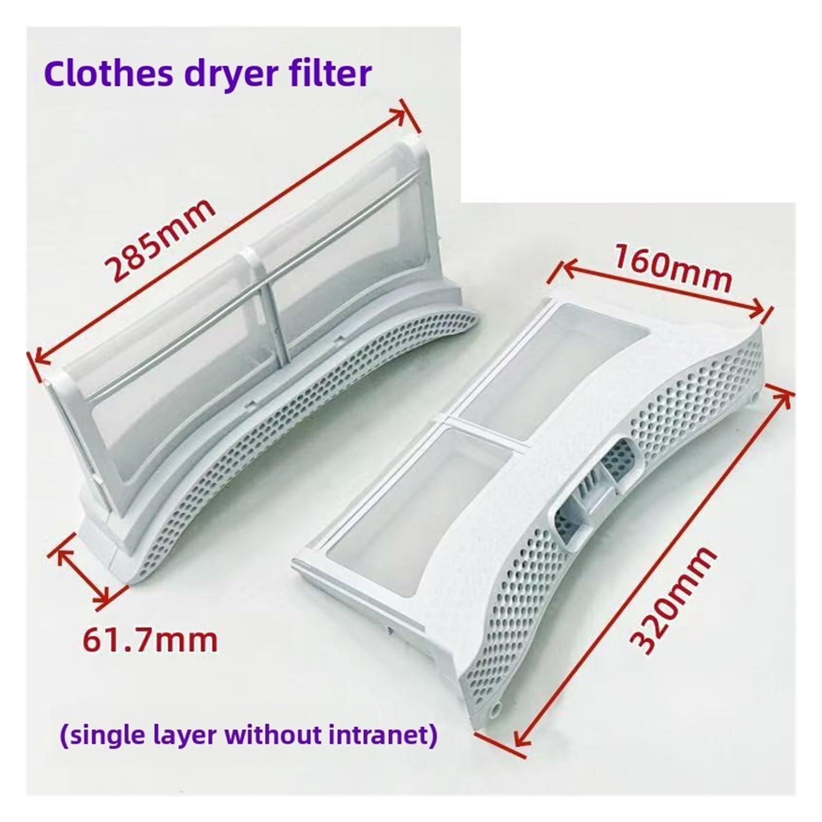 Filtro For Secadora De Ropa, Compatible Con Midea, Caja Colectora De Floculación De Algodón For Secadora MH90-L1W