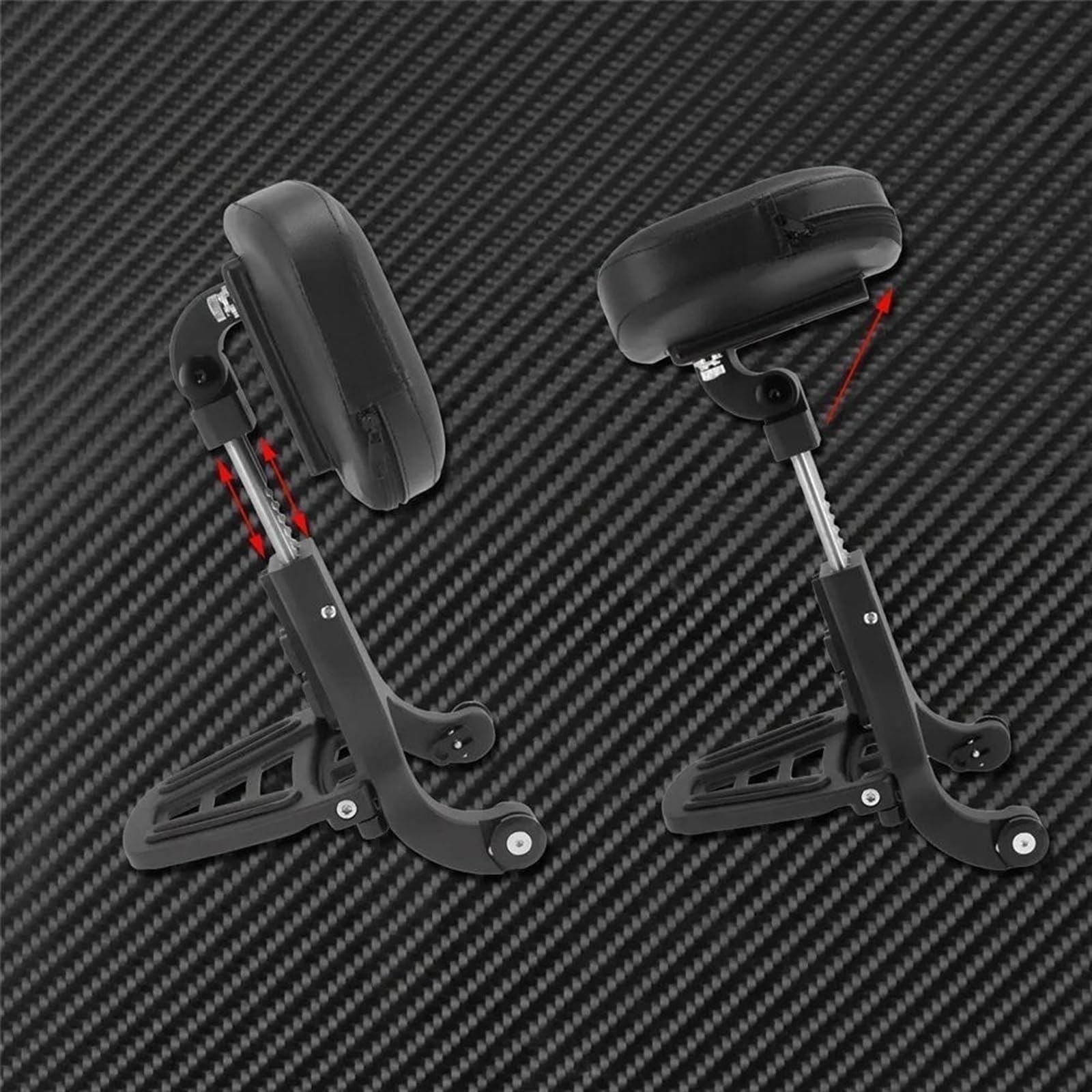 Schienale Passeggero Conducente Regolabile Multiuso per Moto per H&Arley Softail Fat Bob FXFB 2018-2020 2019