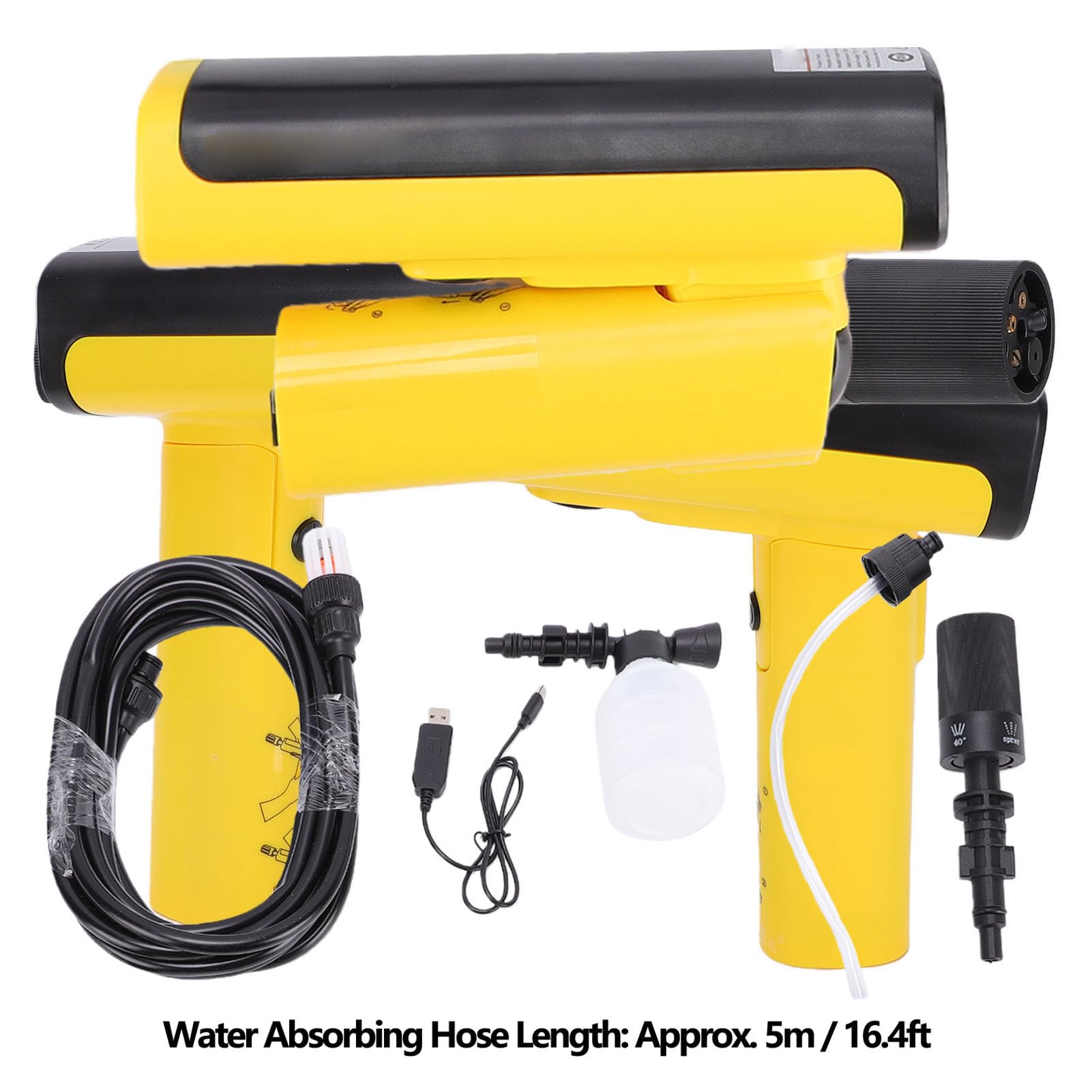 Keenso Lavadora a Presión Inalámbrica Plegable, Limpiador de Alta Presión, Portátil, 249PSI, para Acampar, Vehículos Recreativos y Uso Al Aire Libre, Boquilla 5 en 1