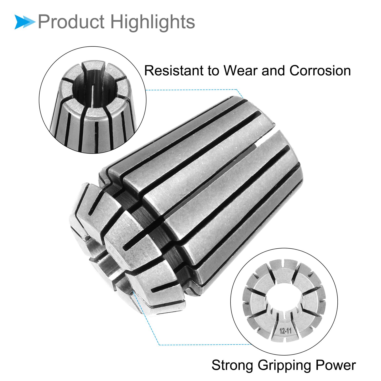 CoCud Spring Collet Chuck, ER-25 Spring Collet 12mm Clamping Diameter, 40Cr Steel Convenient Disassembly Chuck - Image 4