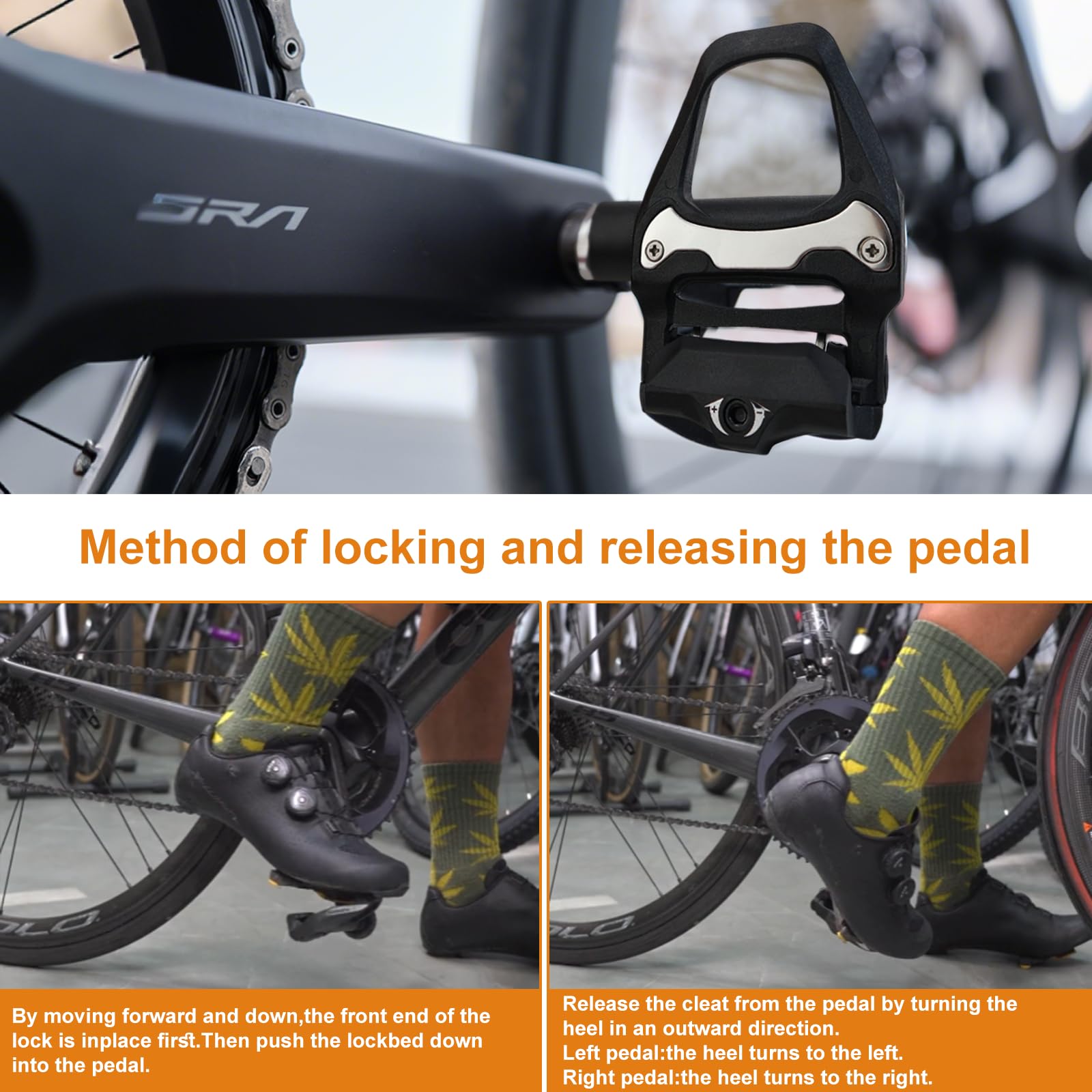 LPZMPZ Fahrradpedale rutschfest Compatibel mit Shimano SPD Sl Rennrad SDP Pedale Ohne klick mit 9/16 Zoll Kugellagern für MTB Gravel SDS Klickpedale Clipless Pedals Rennpedale Bike