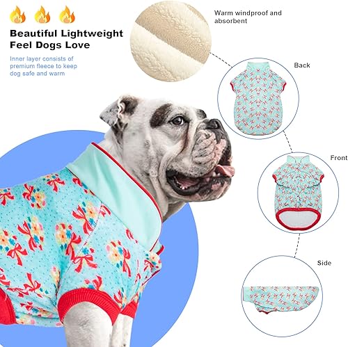 Miniatura 2 de LovinPet Chaqueta de perro Chihuahua hembra ropa para perrito, abrigo de invierno cálido de franela suave para perro, tela agradable a la piel,