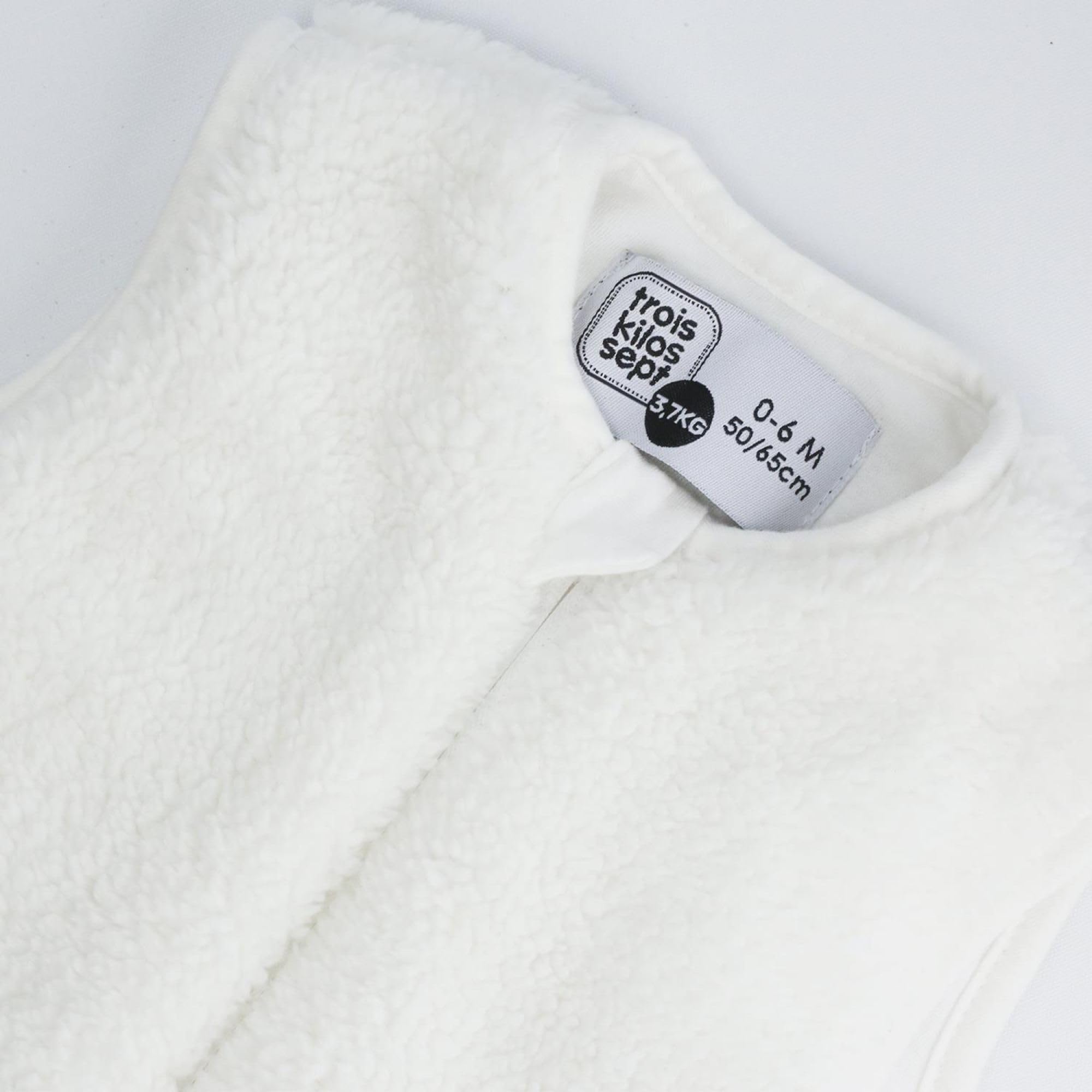 Trois Kilos Sept Gigoteuse 0-6 mois (50 à 65 cm) en sherpa - Wooly
