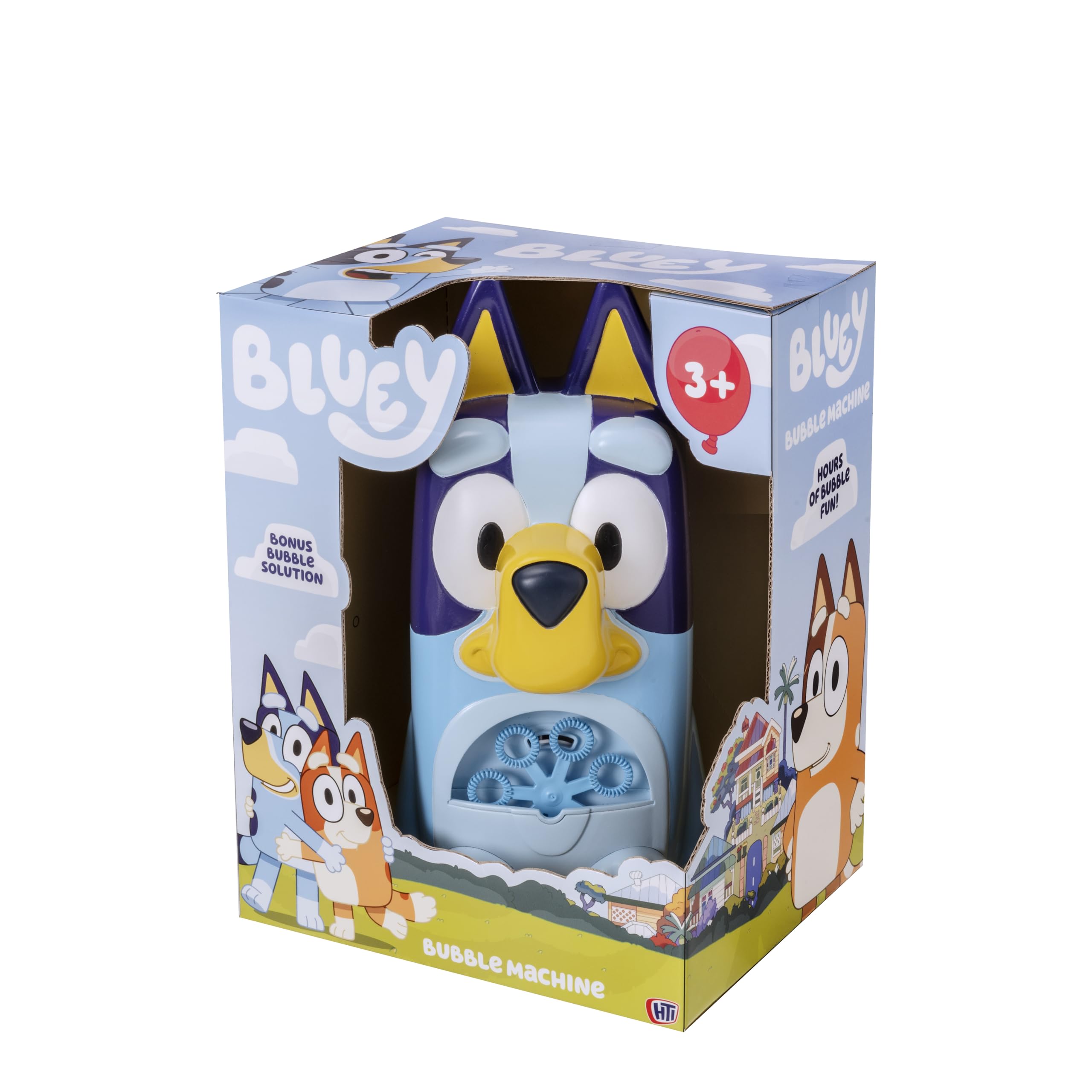 Machine à bulles Bluey pour enfants - Souffleur à bulles en forme de personnage - Idéal pour l'extérieur - A partir de 3 ans.
