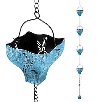 Expressions LTD Rain Chain Copper Umbrella Cups Rainchain Designer