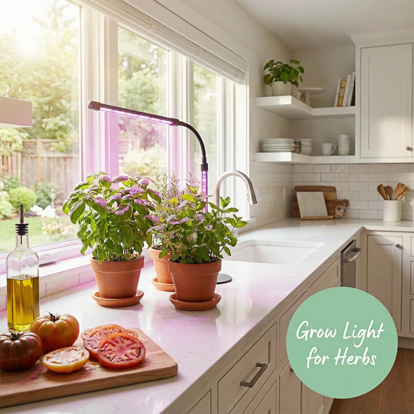Luces de cultivo de computadora para plantas de interior, luces de cultivo verticales regulables para plantas de interior, hierbas, esquinas