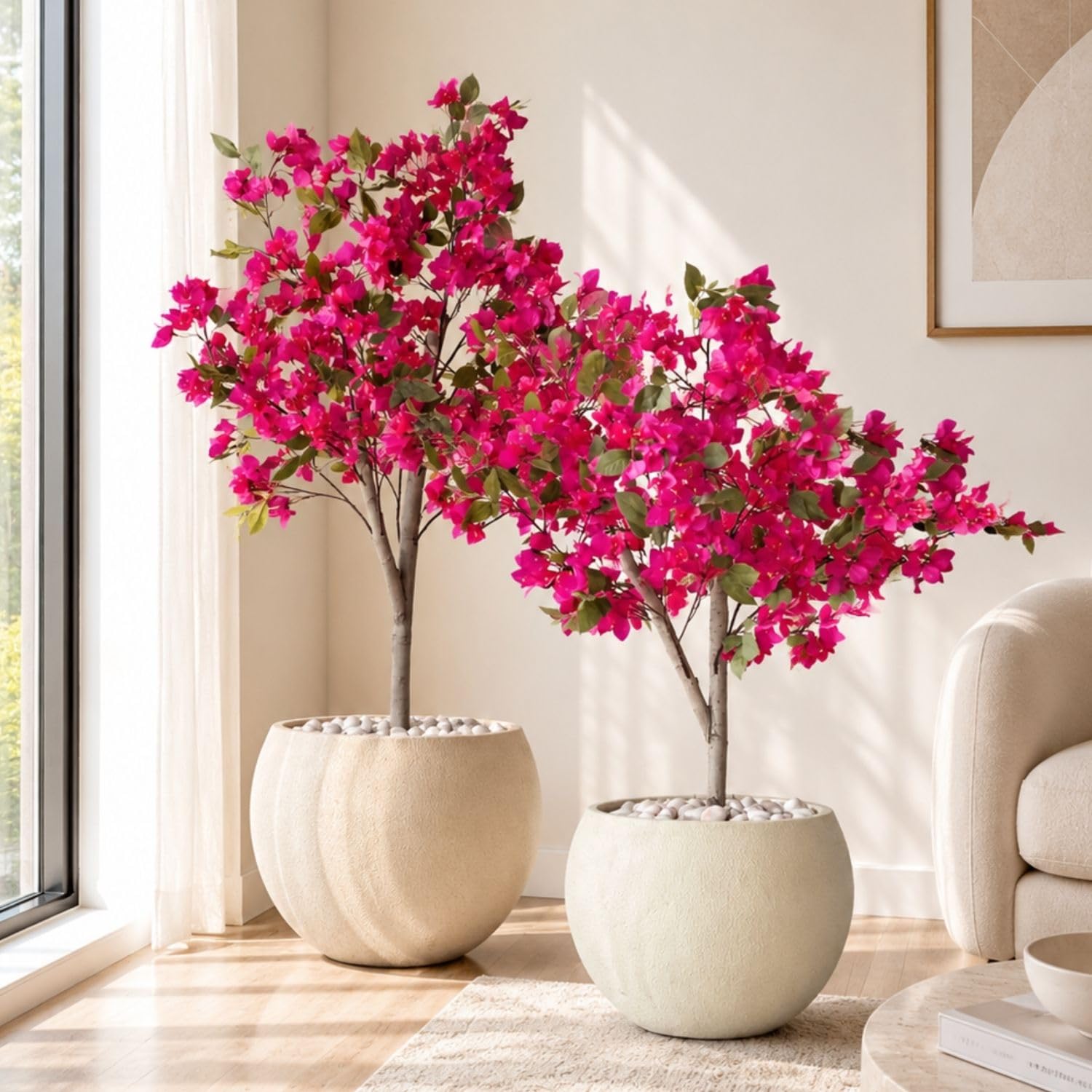 Pink Bougainvillea Plant - Realistic Artificial Flowers -2 Pink Bougainvillea Plant - Realistic Artificial Flowers -2
